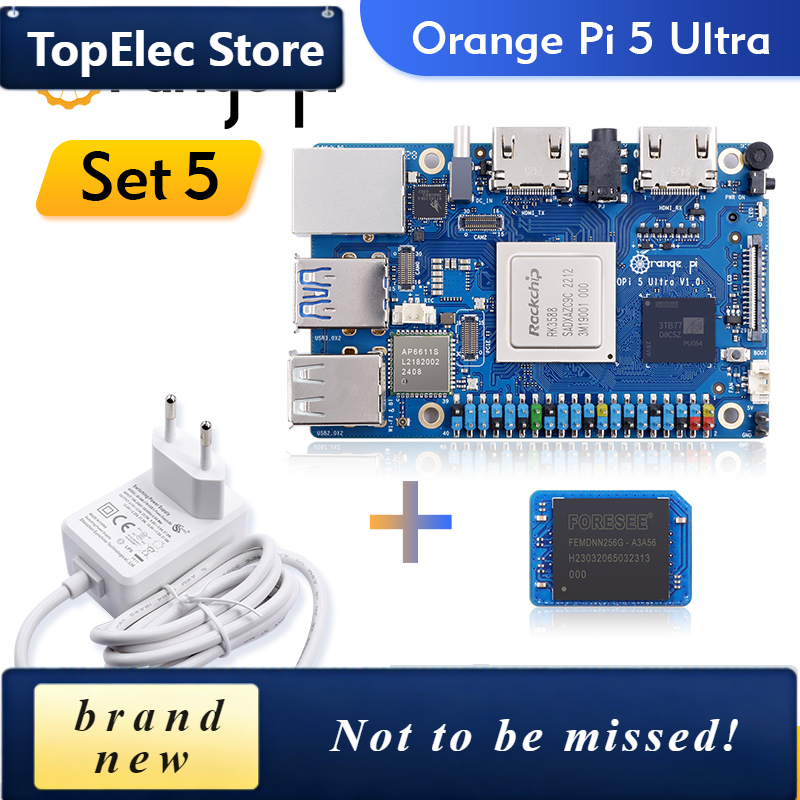 TopElec Orange Pi 5 Ultra + Po - Rockchip Rk3588 Development Board 评论和价格